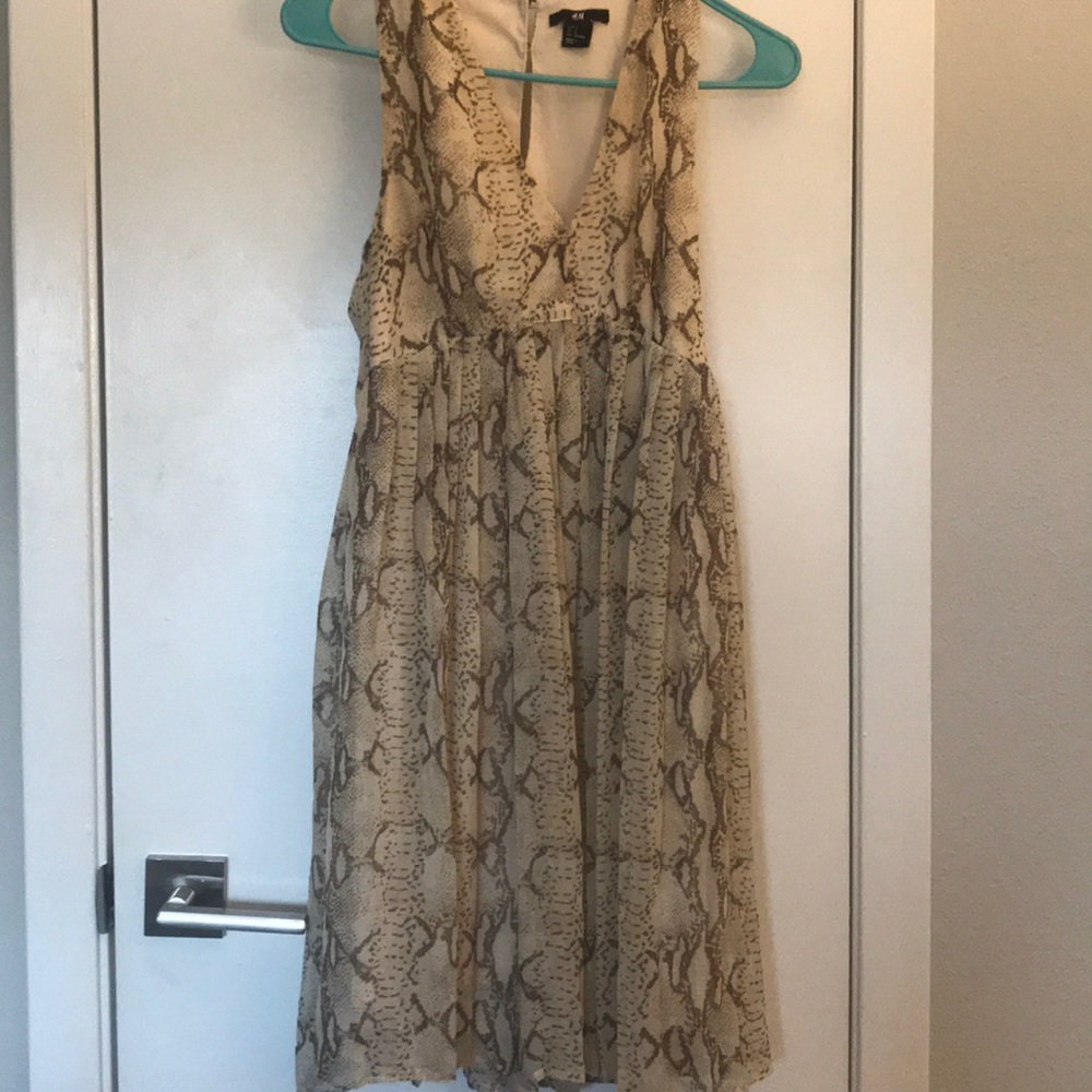 Snakeskin printed dress